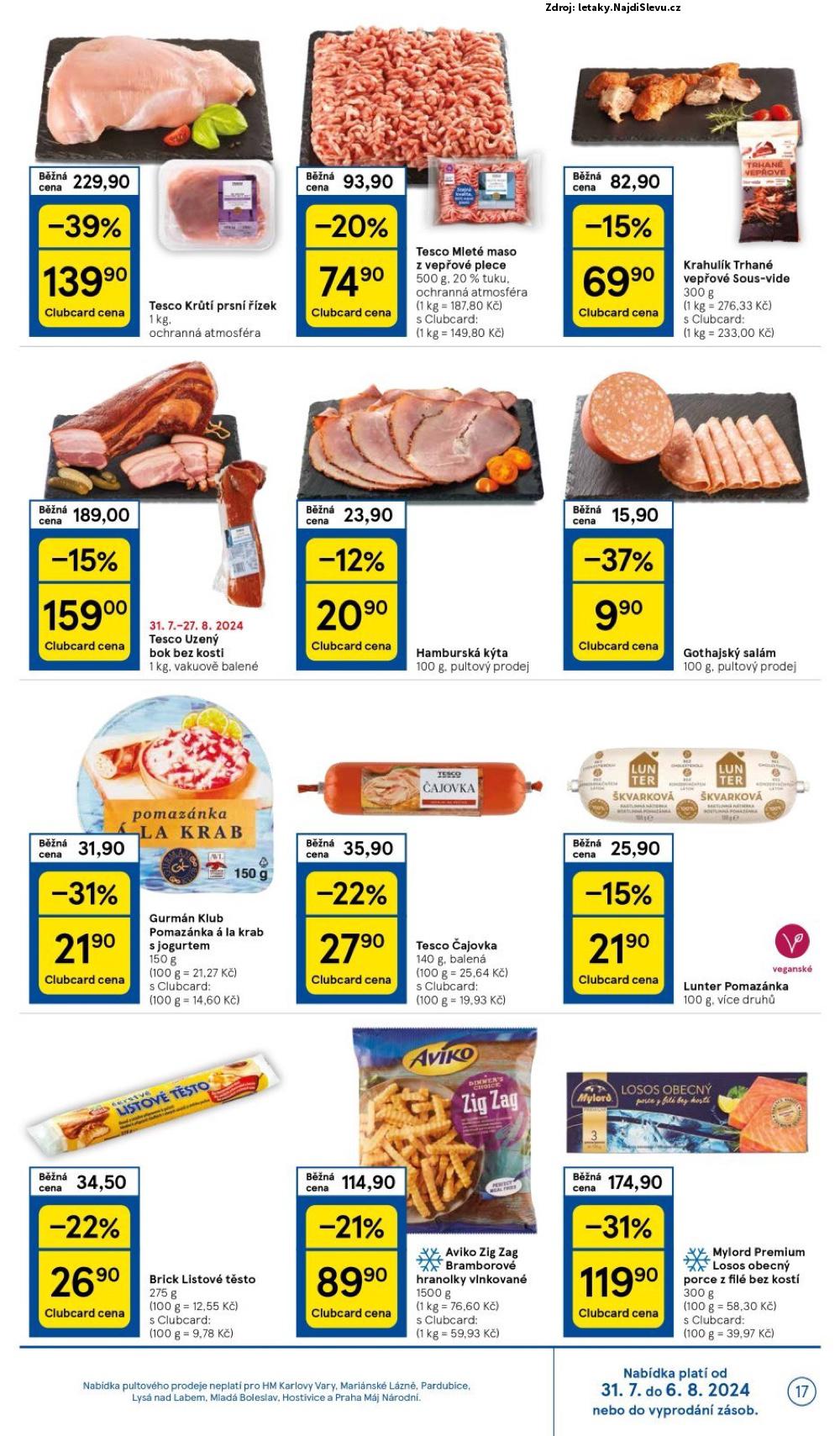 Strana 17 - leták Tesco (31. 7. - 6. 8. 2024)