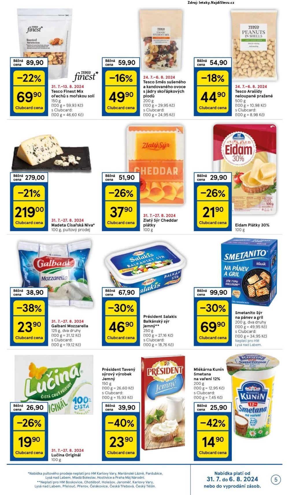 Strana 5 - leták Tesco (31. 7. - 6. 8. 2024)