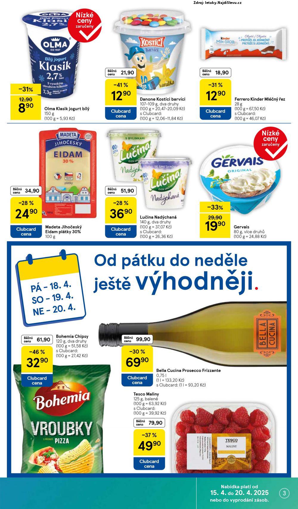 Strana 3 - leták Tesco (15. 4. - 21. 4. 2025)