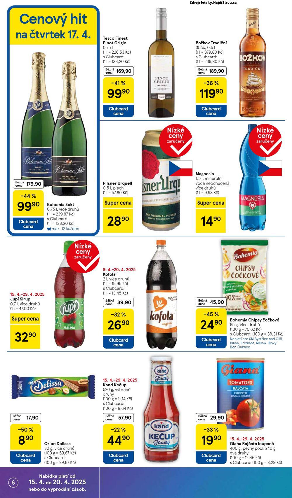 Strana 6 - leták Tesco (15. 4. - 21. 4. 2025)