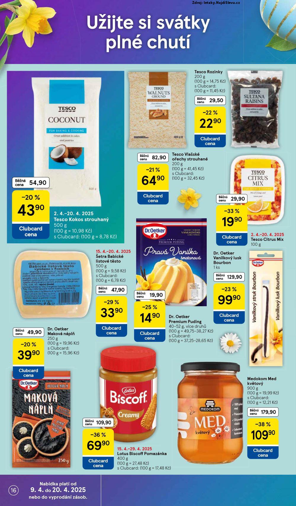 Strana 16 - leták Tesco (15. 4. - 21. 4. 2025)