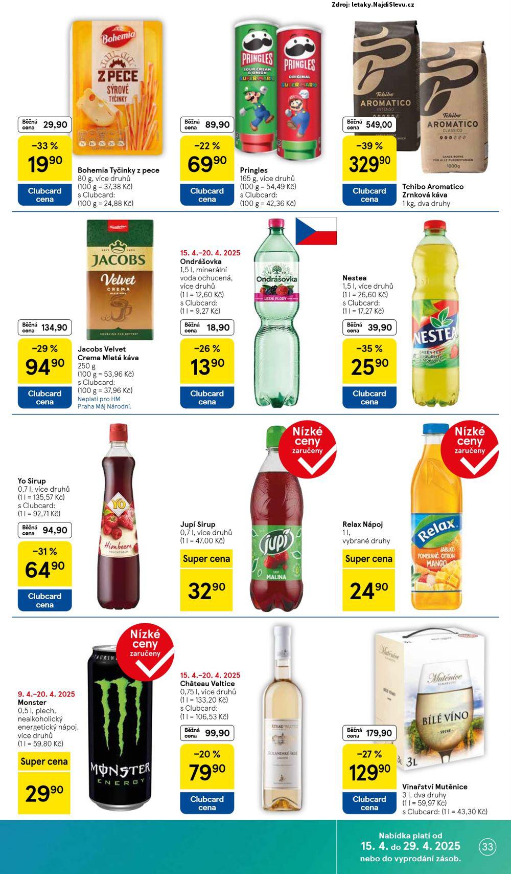Strana 33 - letk Tesco (15. 4. - 21. 4. 2025)