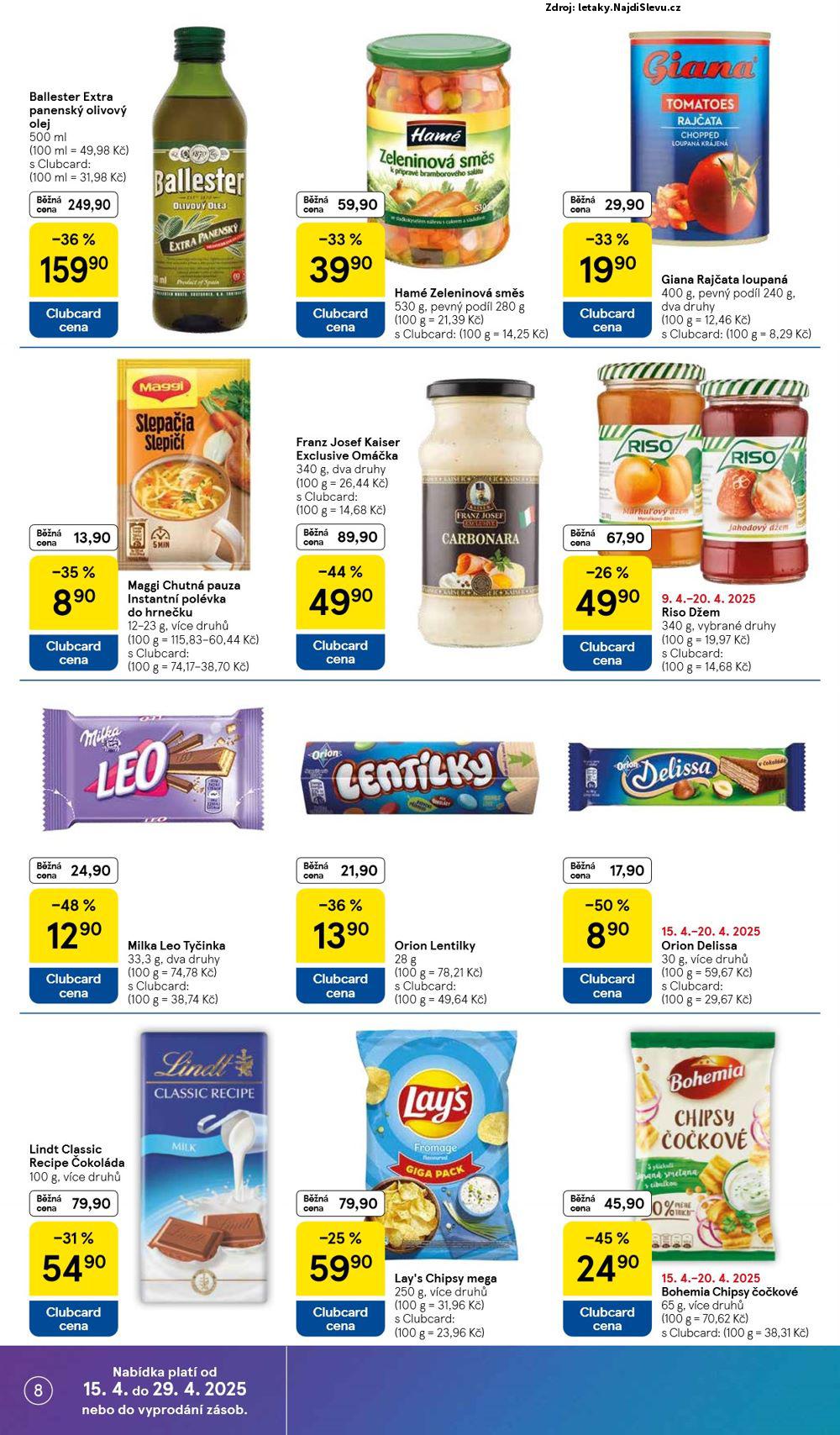 Strana 8 - leták Tesco (15. 4. - 21. 4. 2025)