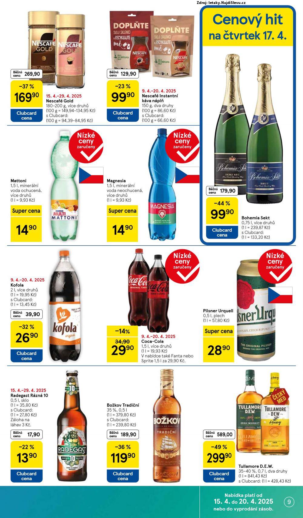 Strana 9 - leták Tesco (15. 4. - 21. 4. 2025)