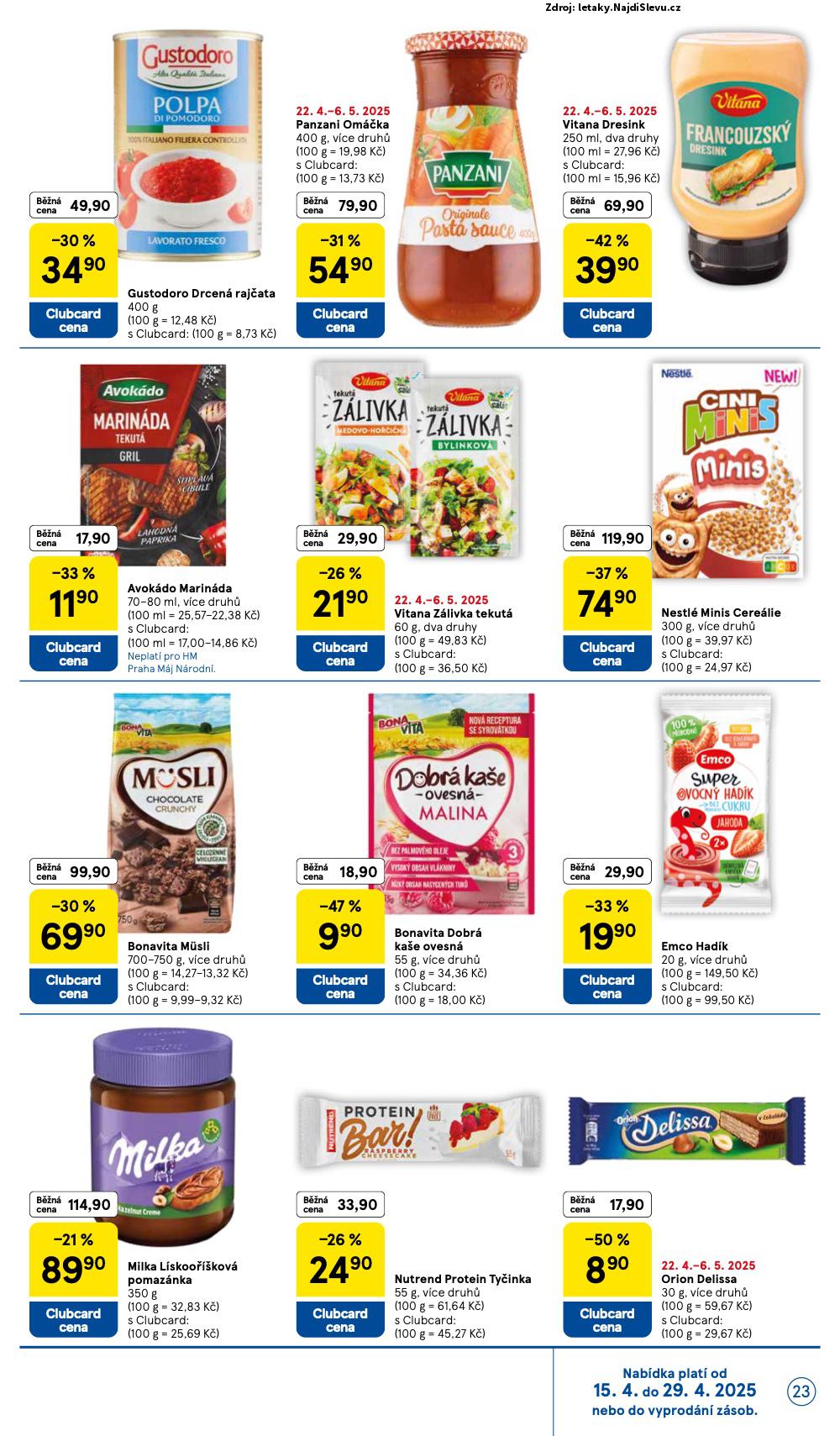 Strana 23 - letk Tesco (22. 4. - 29. 4. 2025)