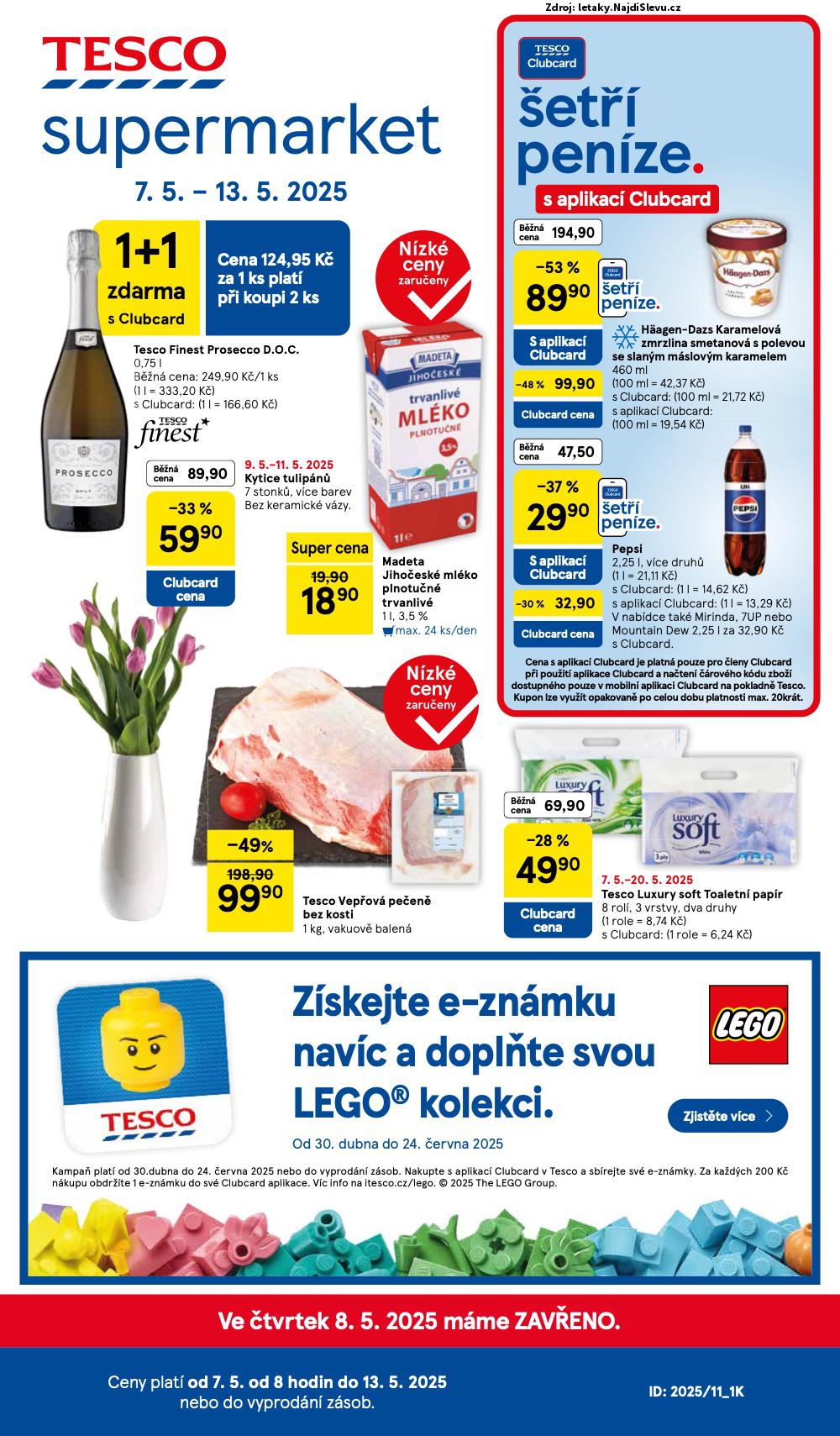 Strana 1 - leták Tesco (7. 5. - 13. 5. 2025)