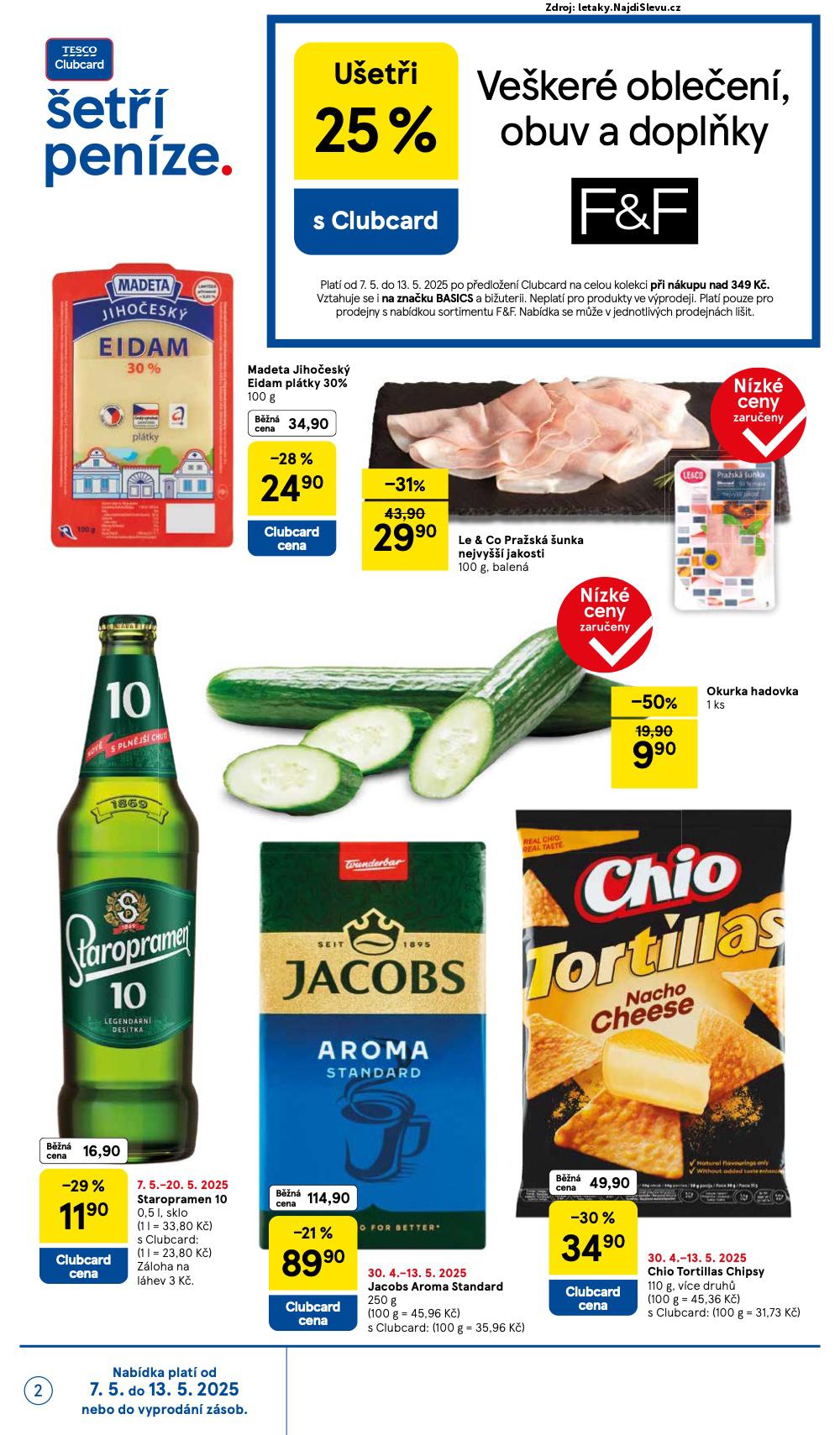 Strana 2 - leták Tesco (7. 5. - 13. 5. 2025)