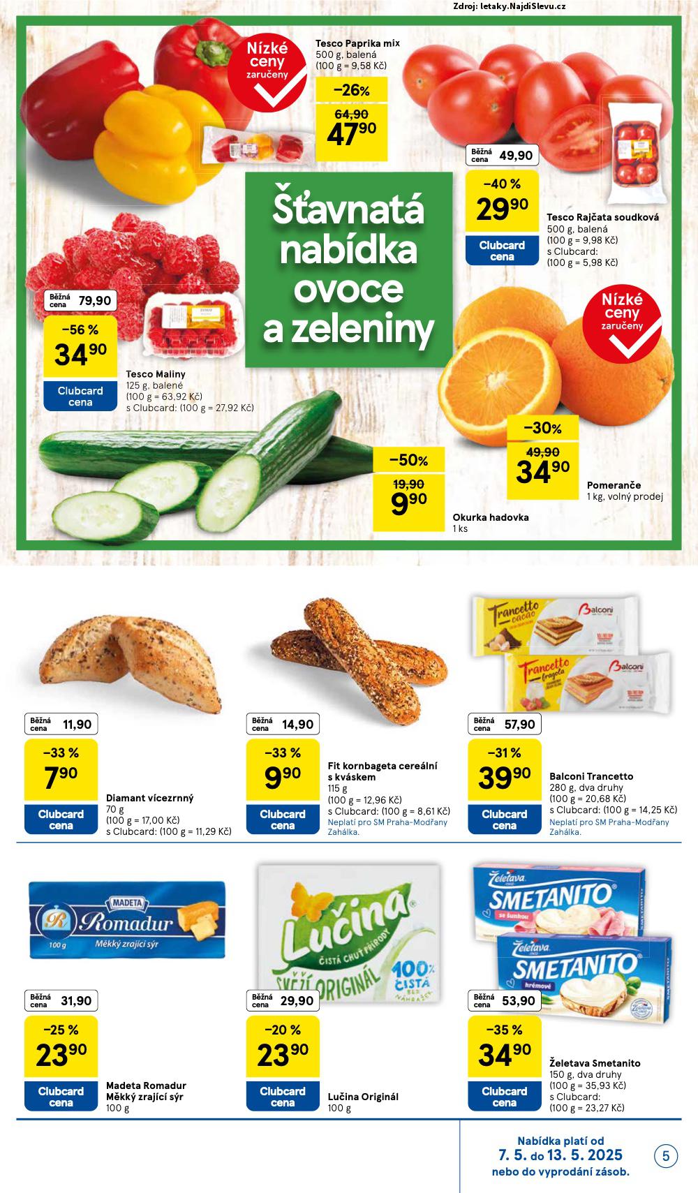 Strana 5 - leták Tesco (7. 5. - 13. 5. 2025)