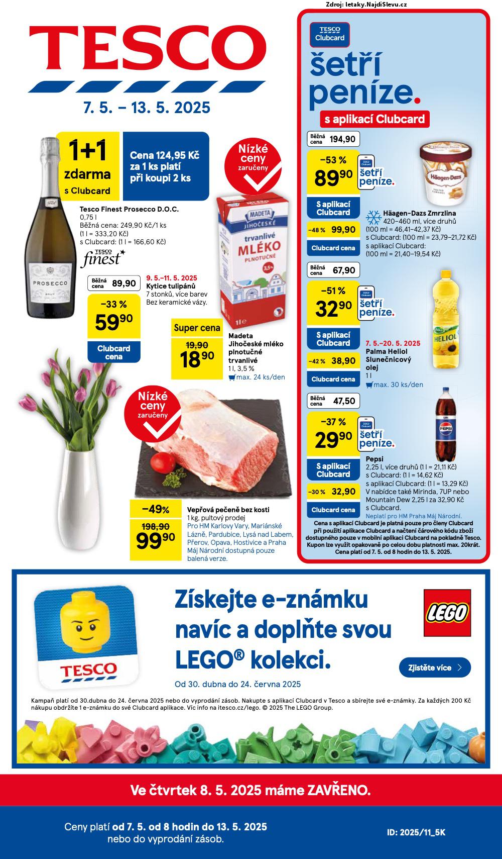 Strana 1 - leták Tesco (7. 5. - 13. 5. 2025)