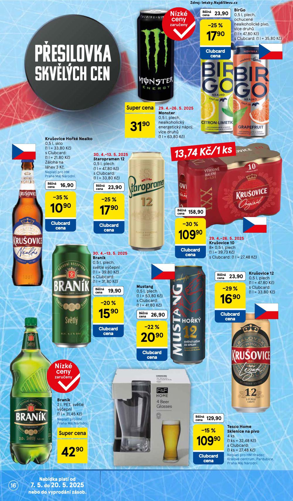 Strana 16 - leták Tesco (7. 5. - 13. 5. 2025)
