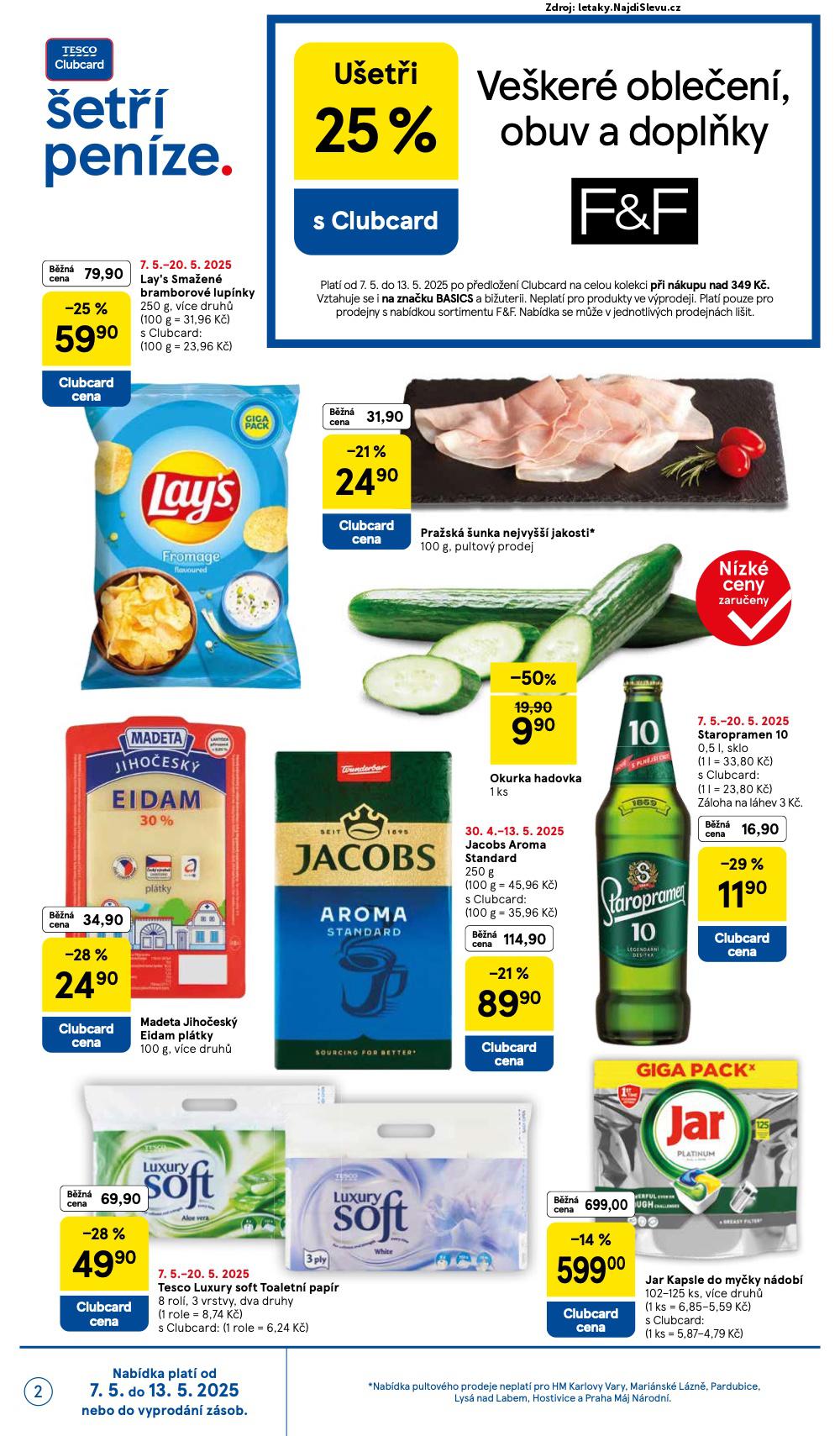 Strana 2 - leták Tesco (7. 5. - 13. 5. 2025)