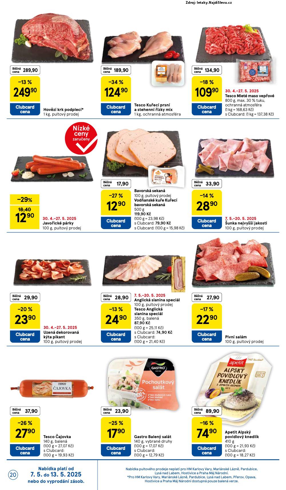 Strana 20 - leták Tesco (7. 5. - 13. 5. 2025)