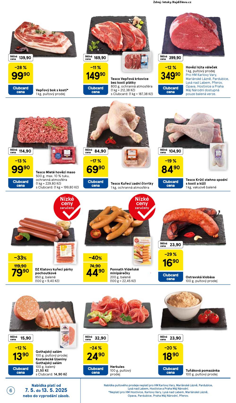Strana 6 - leták Tesco (7. 5. - 13. 5. 2025)