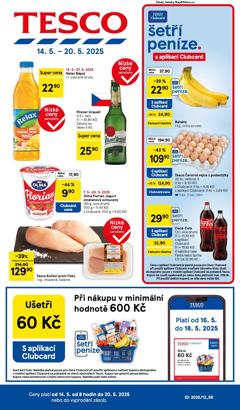 Strana 1 - letk Tesco (14. 5. - 20. 5. 2025)