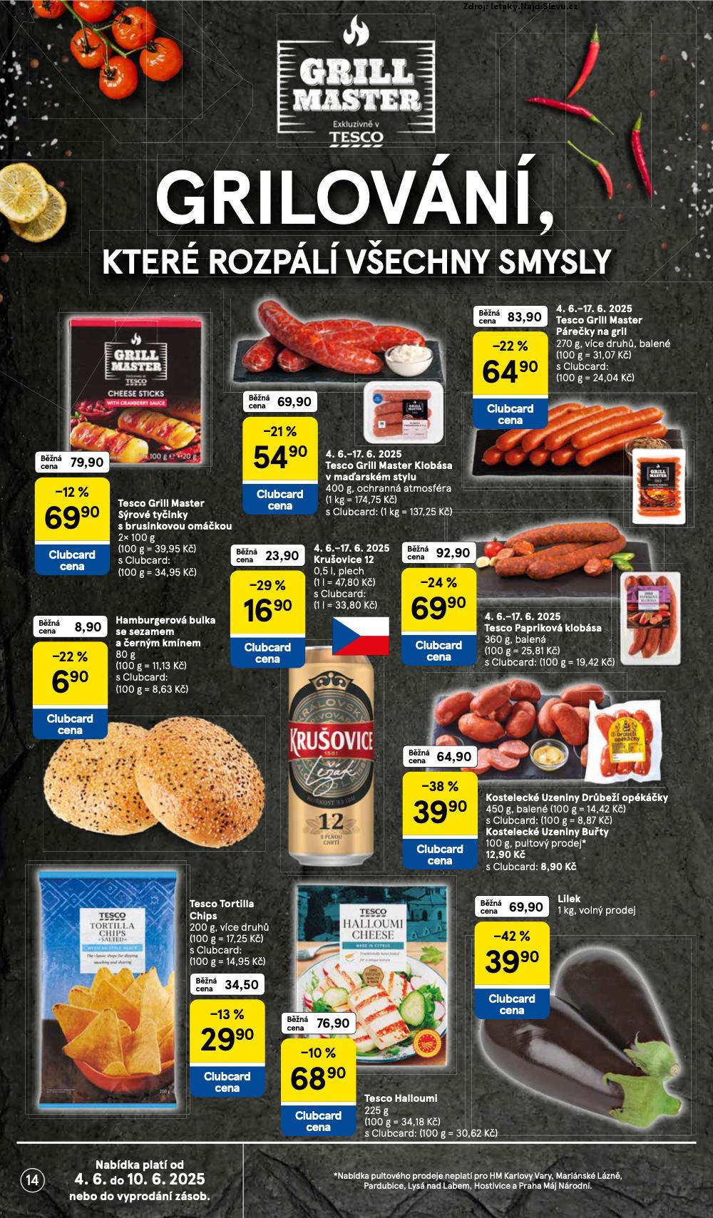 Strana 14 - leták Tesco (4. 6. - 10. 6. 2025)