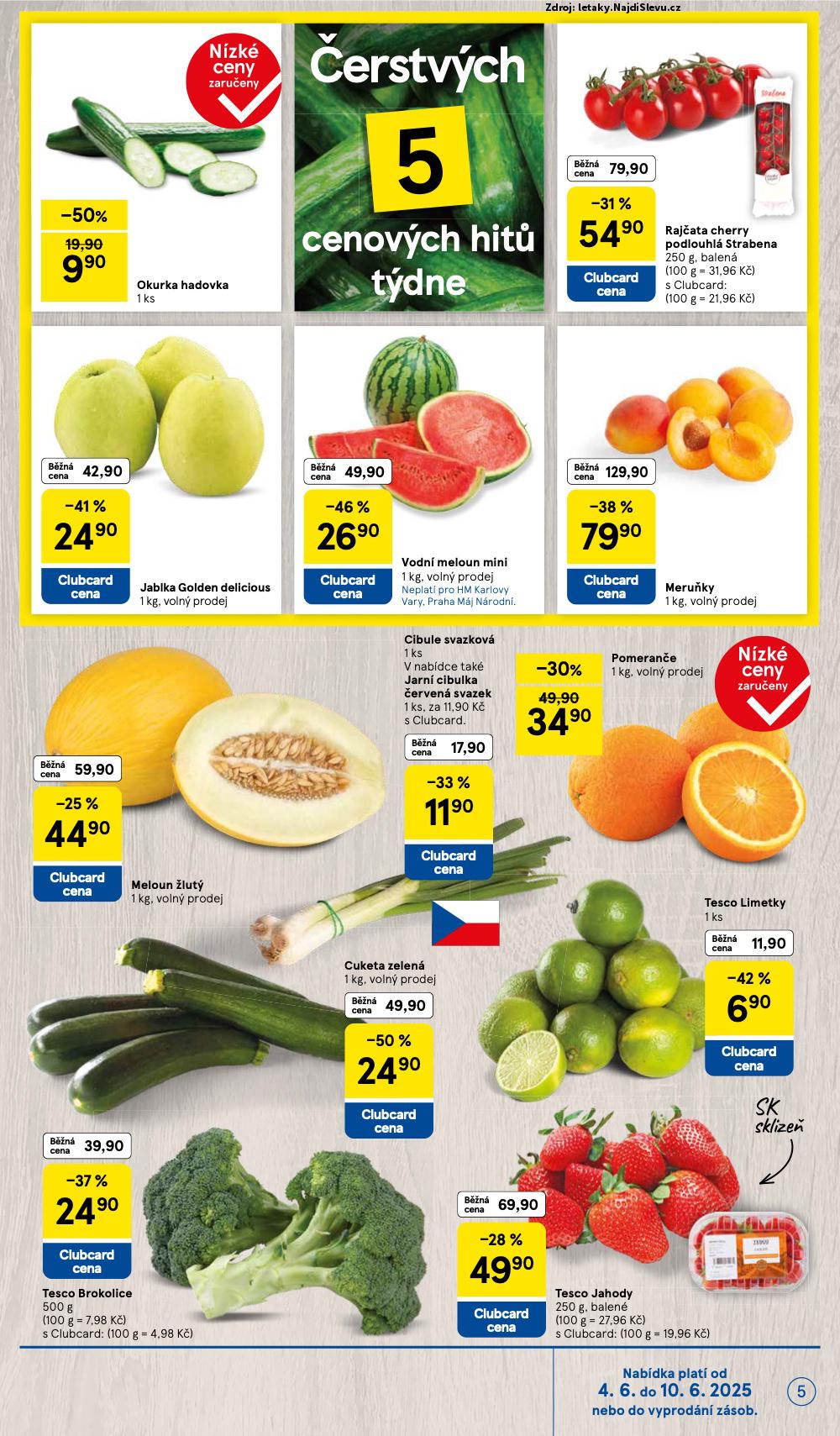 Strana 5 - leták Tesco (4. 6. - 10. 6. 2025)