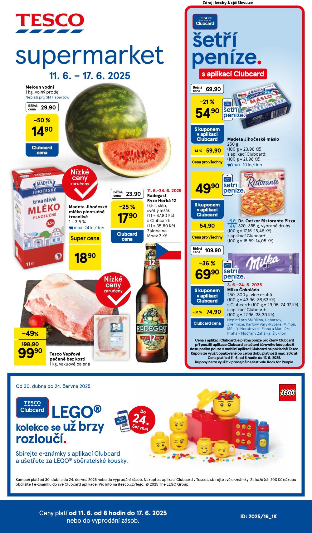 Strana 1 - leták Tesco (11. 6. - 17. 6. 2025)