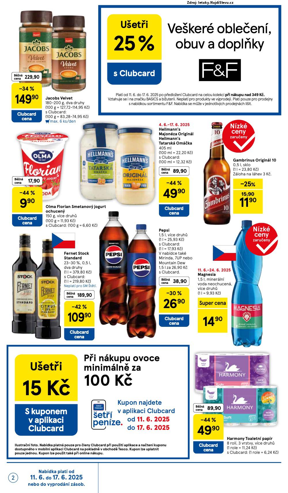 Strana 2 - leták Tesco (11. 6. - 17. 6. 2025)