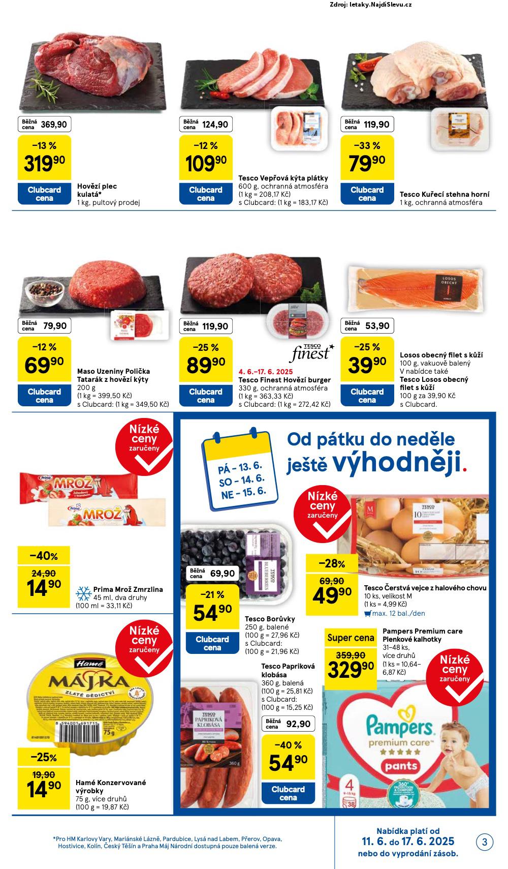 Strana 3 - leták Tesco (11. 6. - 17. 6. 2025)