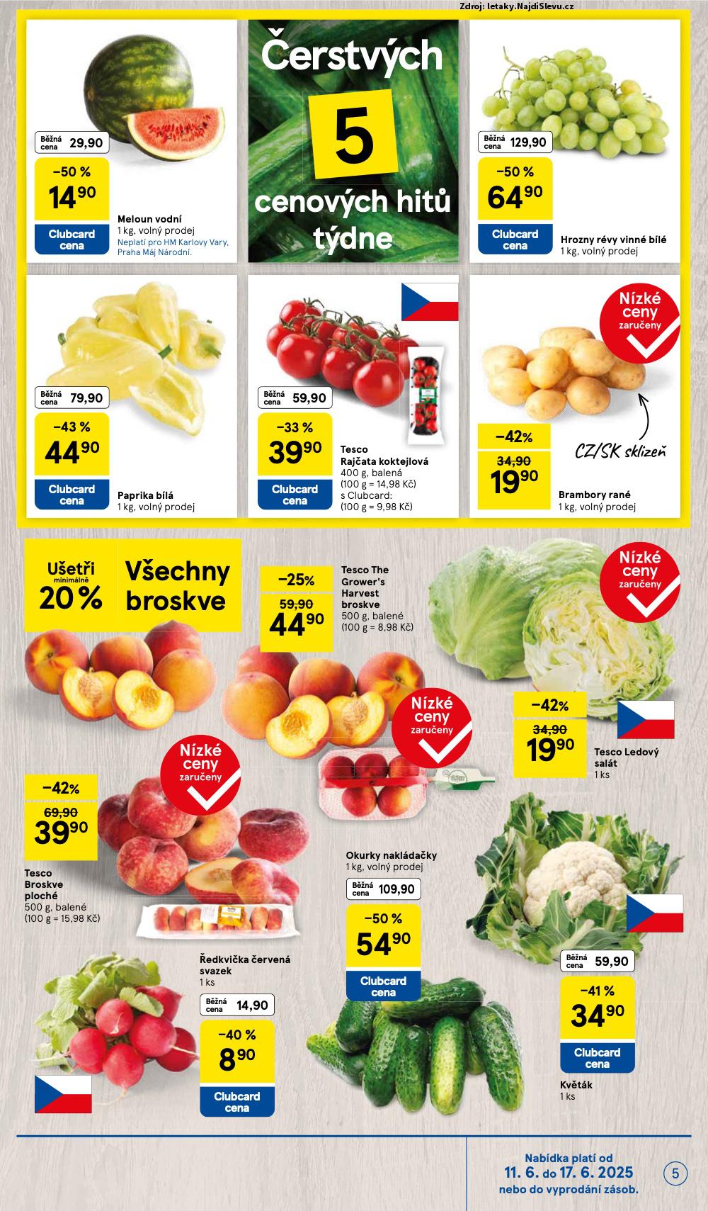 Strana 5 - leták Tesco (11. 6. - 17. 6. 2025)
