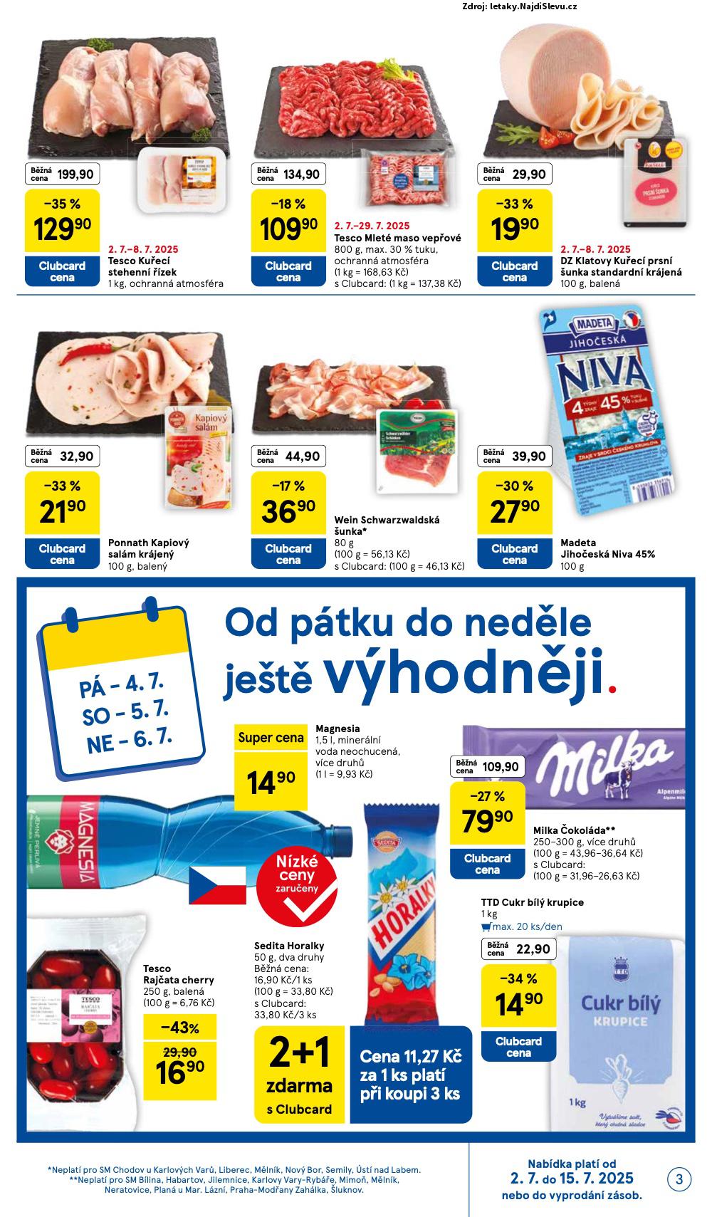 Strana 3 - leták Tesco (2. 7. - 8. 7. 2025)