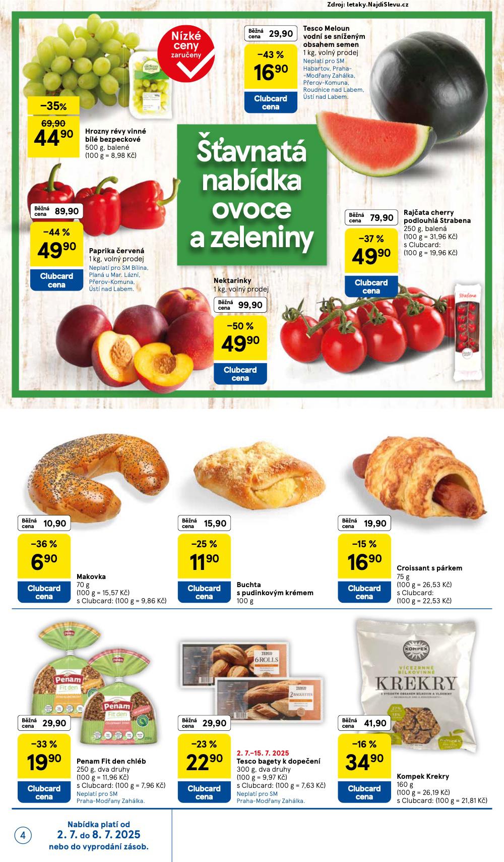 Strana 4 - leták Tesco (2. 7. - 8. 7. 2025)