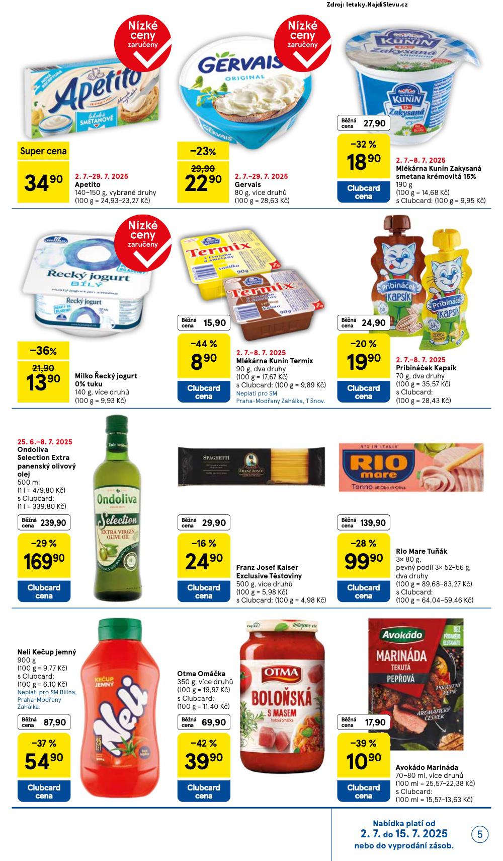 Strana 5 - leták Tesco (2. 7. - 8. 7. 2025)
