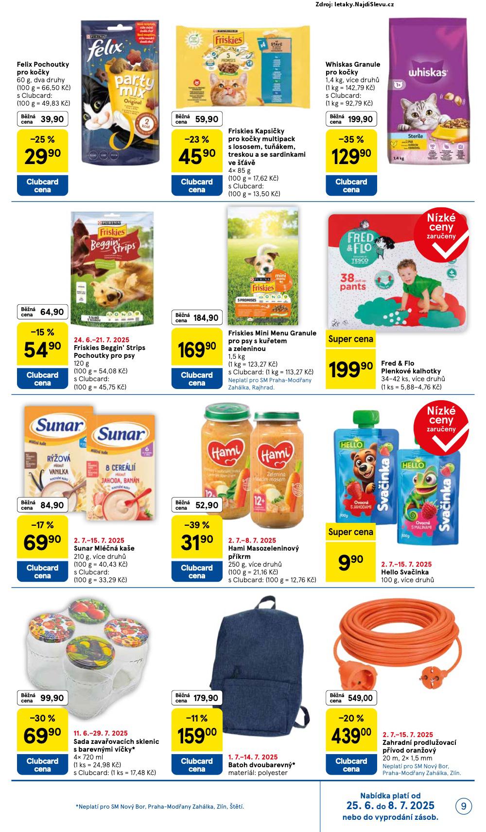 Strana 9 - leták Tesco (2. 7. - 8. 7. 2025)