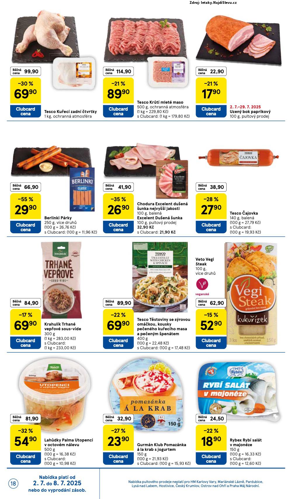 Strana 18 - leták Tesco (2. 7. - 8. 7. 2025)