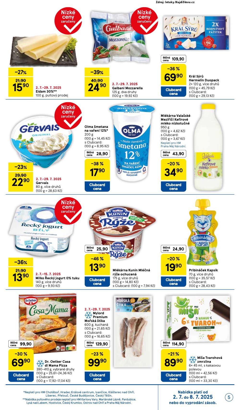 Strana 5 - leták Tesco (2. 7. - 8. 7. 2025)