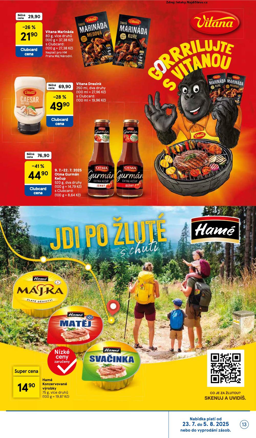 Strana 13 - letk Tesco (9. 7. - 5. 8. 2025)