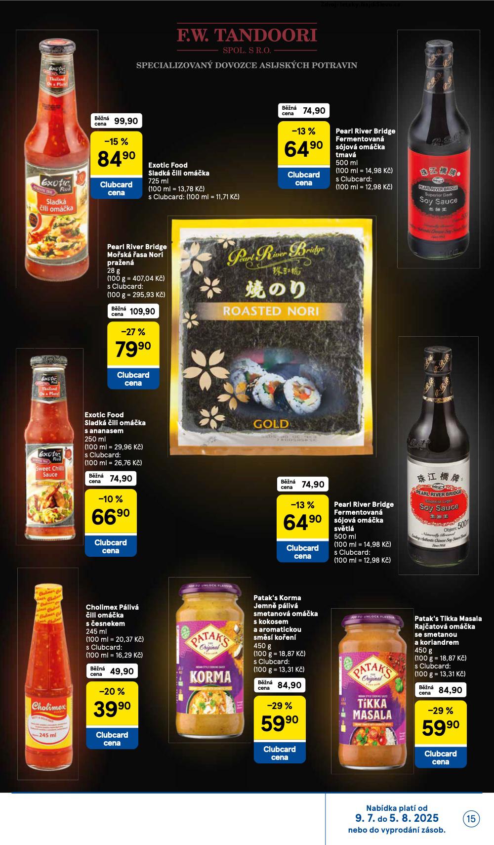Strana 15 - letk Tesco (9. 7. - 5. 8. 2025)