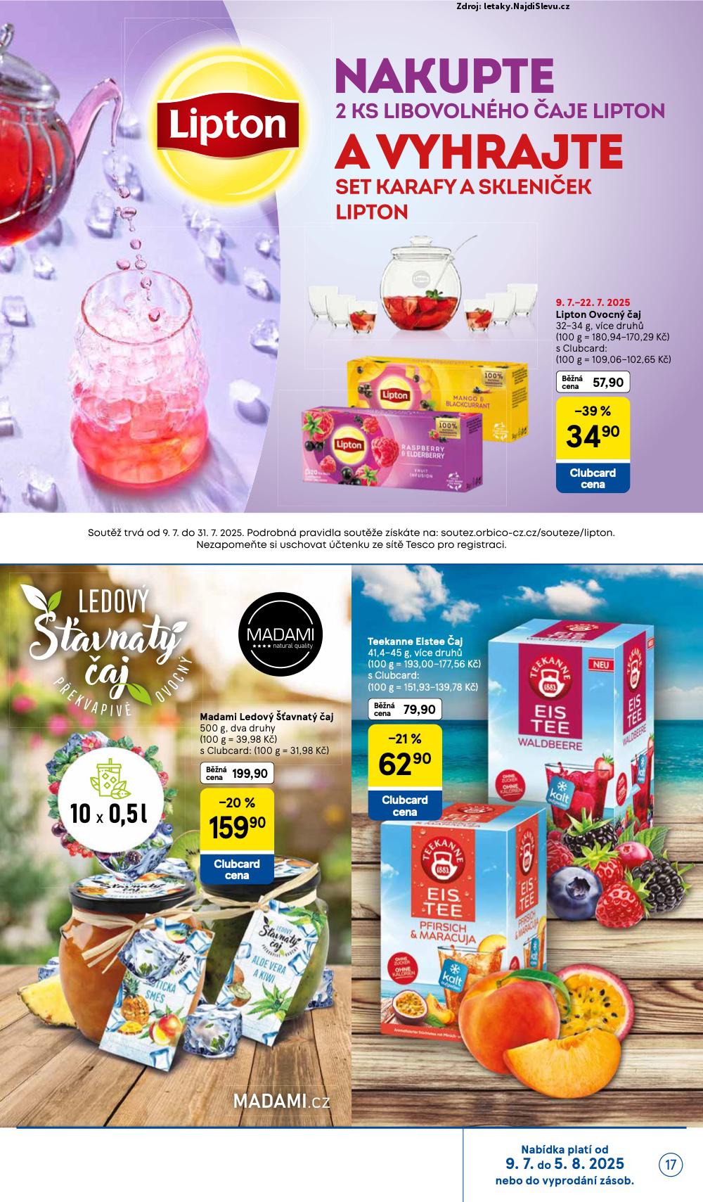 Strana 17 - letk Tesco (9. 7. - 5. 8. 2025)