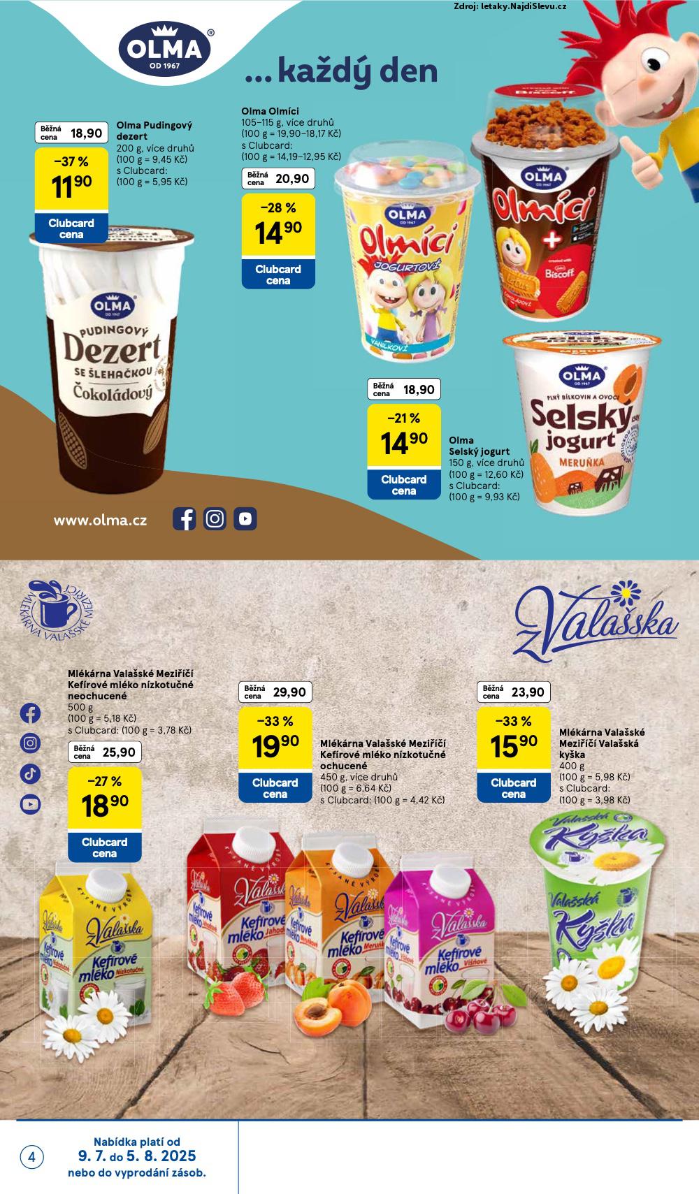 Strana 4 - letk Tesco (9. 7. - 5. 8. 2025)