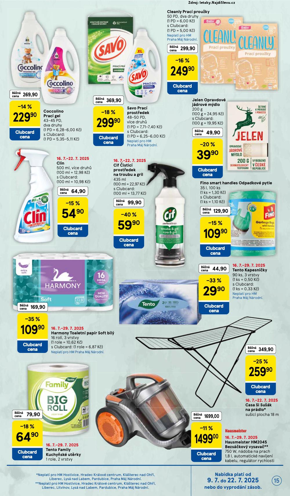 Strana 15 - letk Tesco (16. 7. - 22. 7. 2025)