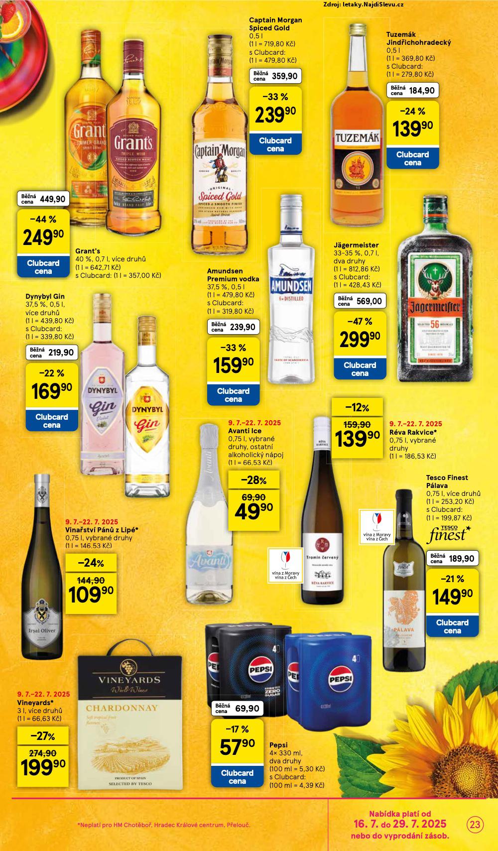 Strana 23 - letk Tesco (16. 7. - 22. 7. 2025)