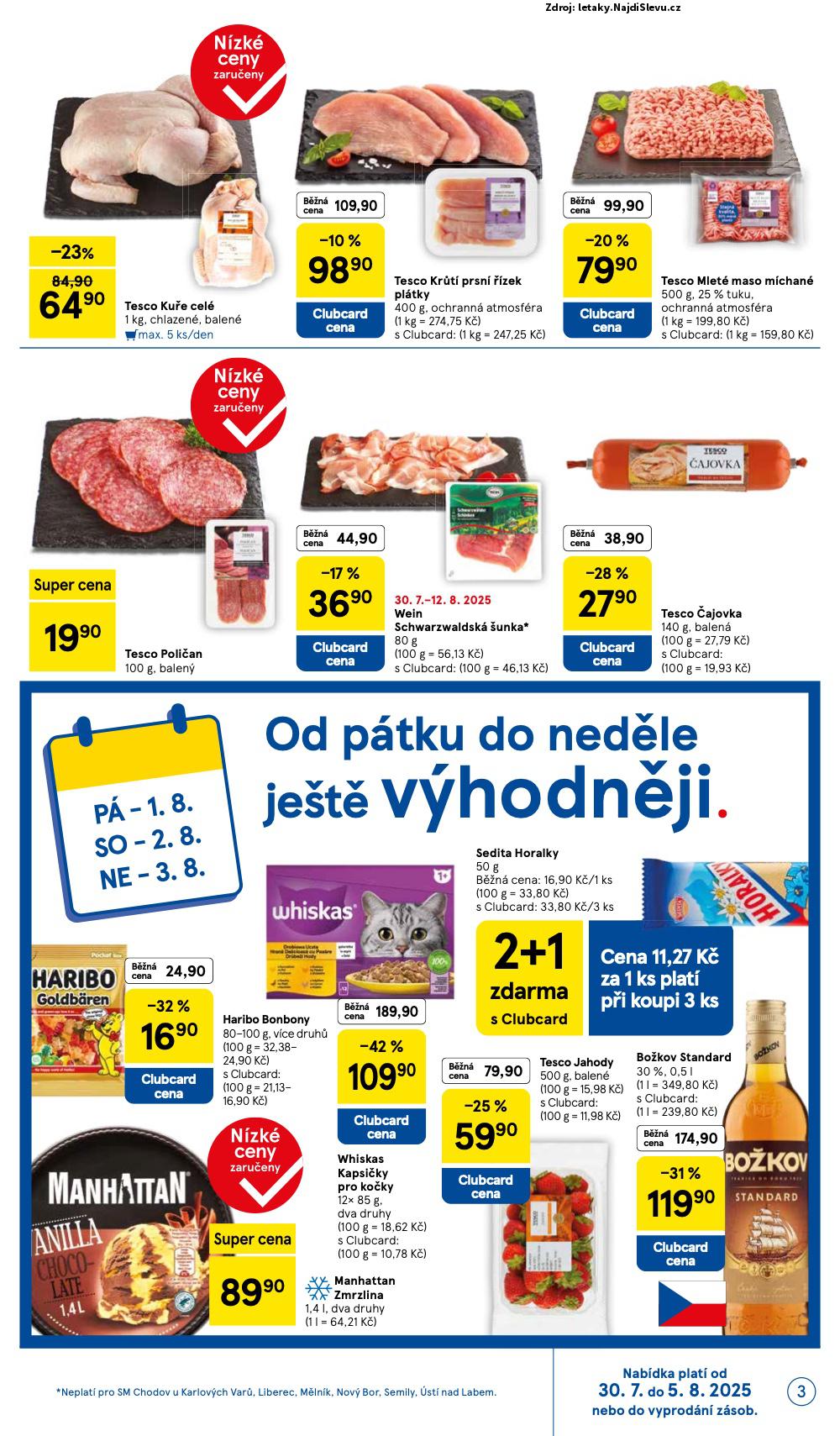 Strana 3 - letk Tesco (30. 7. - 5. 8. 2025)