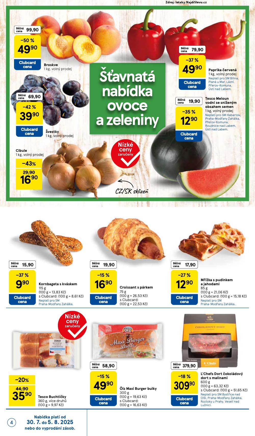 Strana 4 - letk Tesco (30. 7. - 5. 8. 2025)