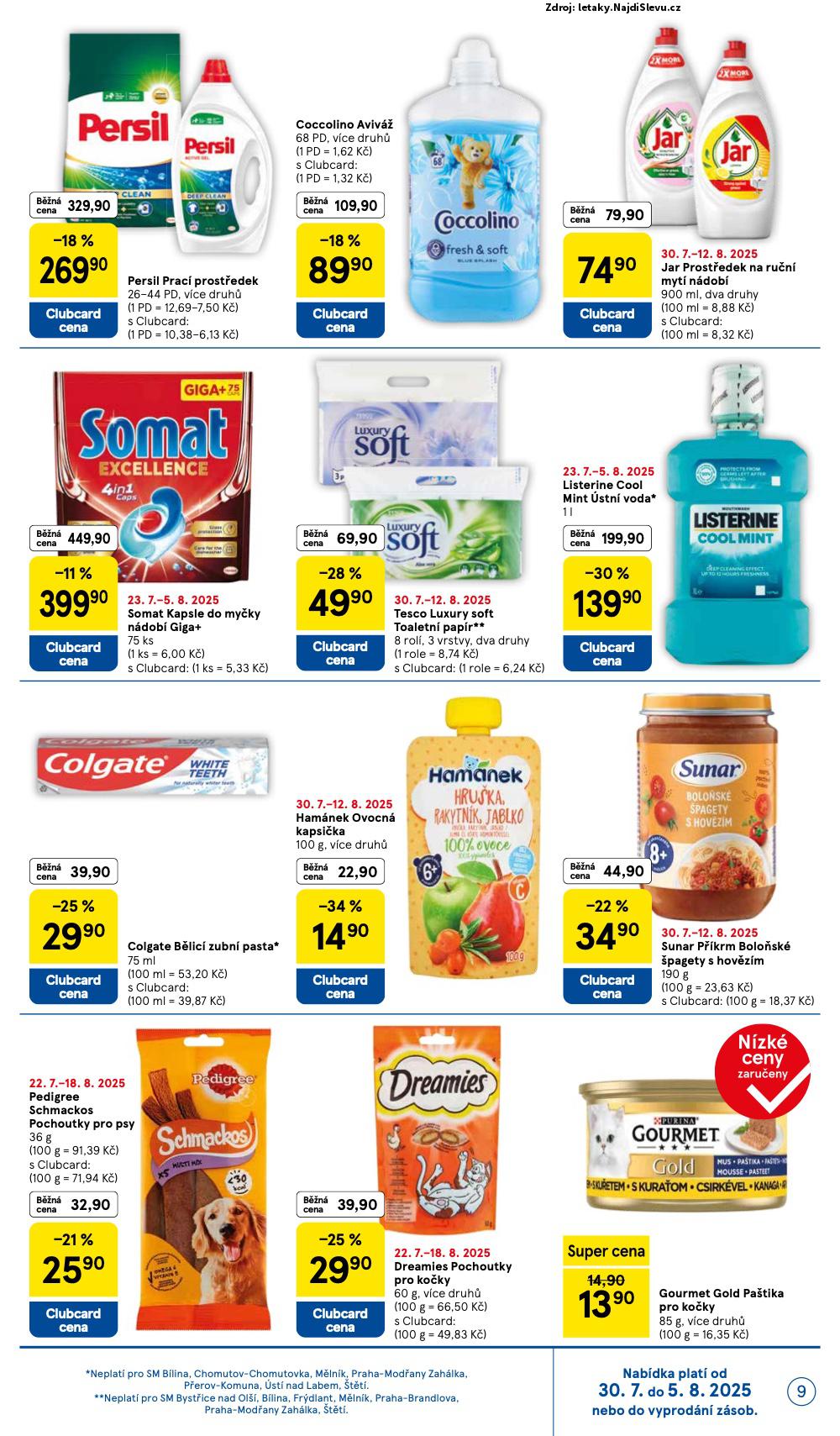 Strana 9 - letk Tesco (30. 7. - 5. 8. 2025)