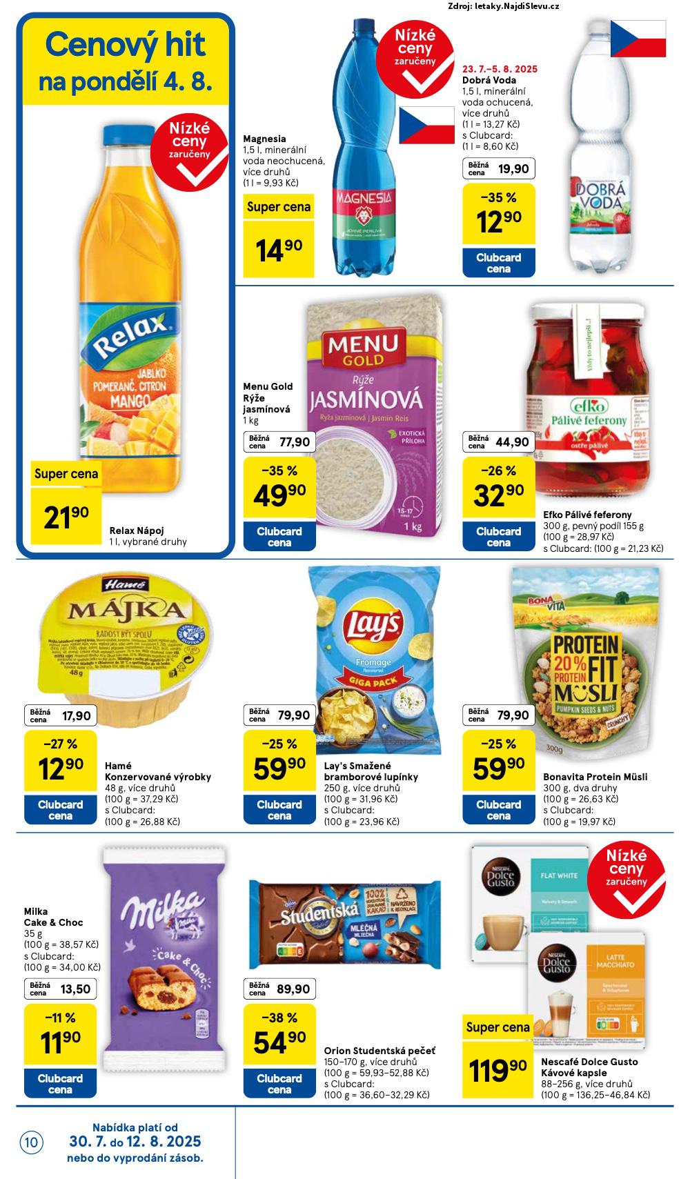 Strana 10 - letk Tesco (30. 7. - 5. 8. 2025)