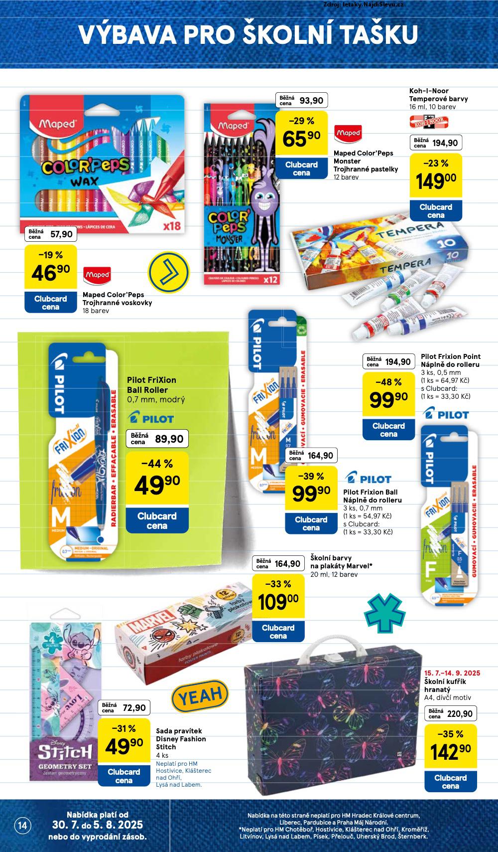 Strana 14 - letk Tesco (30. 7. - 5. 8. 2025)