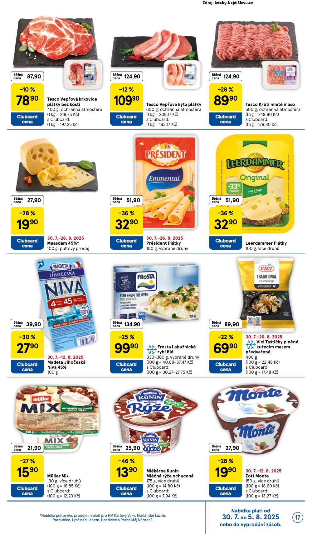 Strana 17 - letk Tesco (30. 7. - 5. 8. 2025)