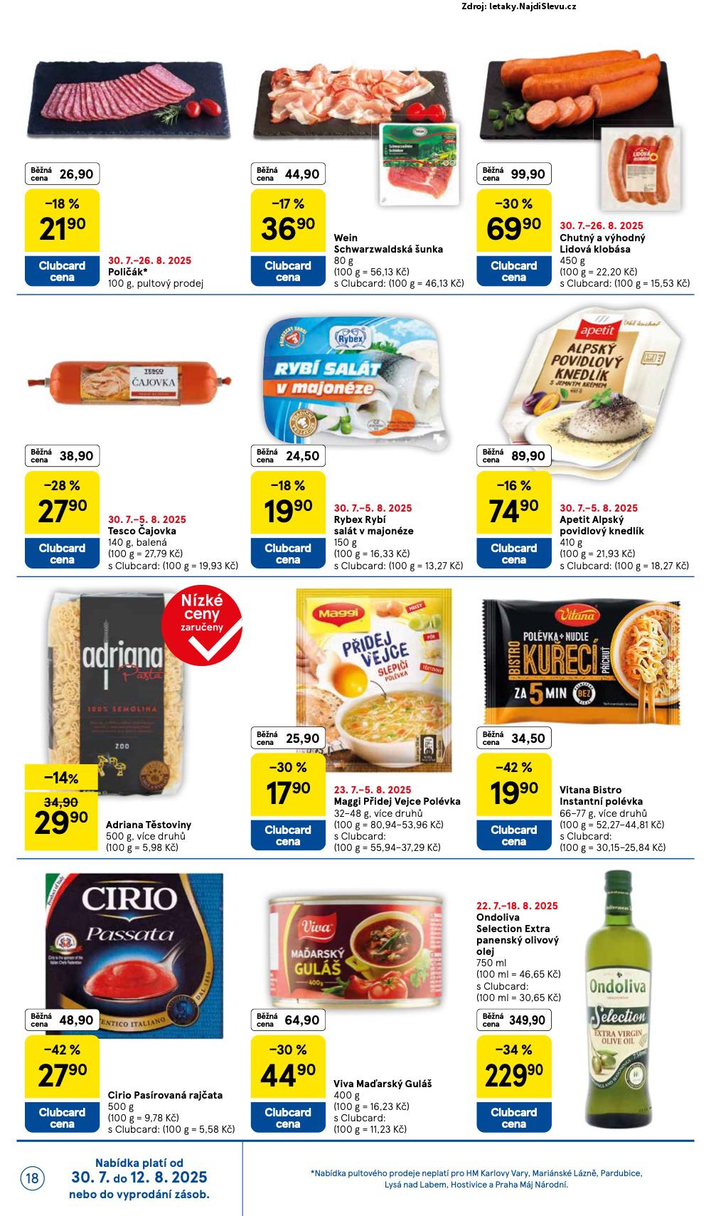 Strana 18 - letk Tesco (30. 7. - 5. 8. 2025)
