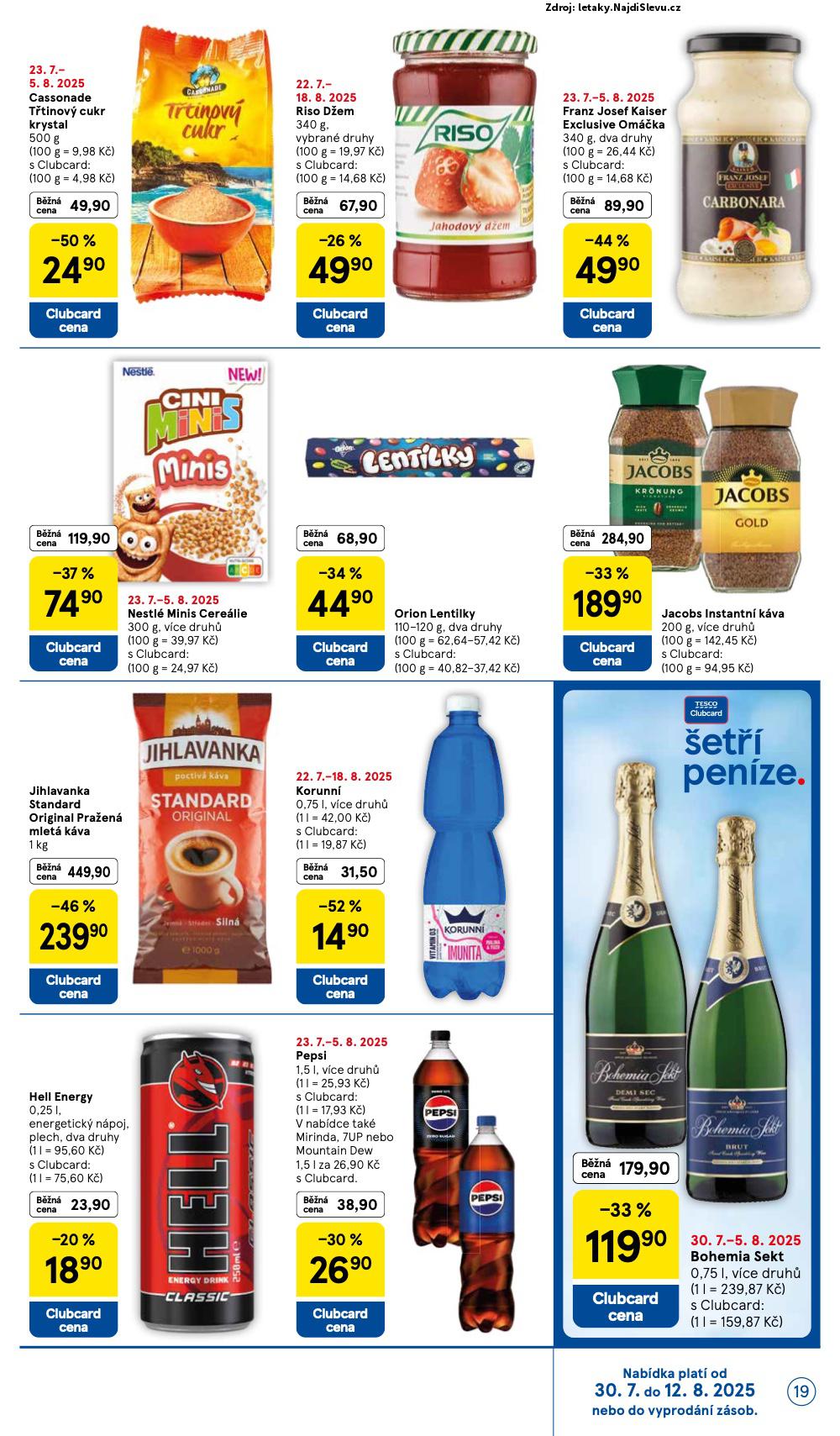Strana 19 - letk Tesco (30. 7. - 5. 8. 2025)