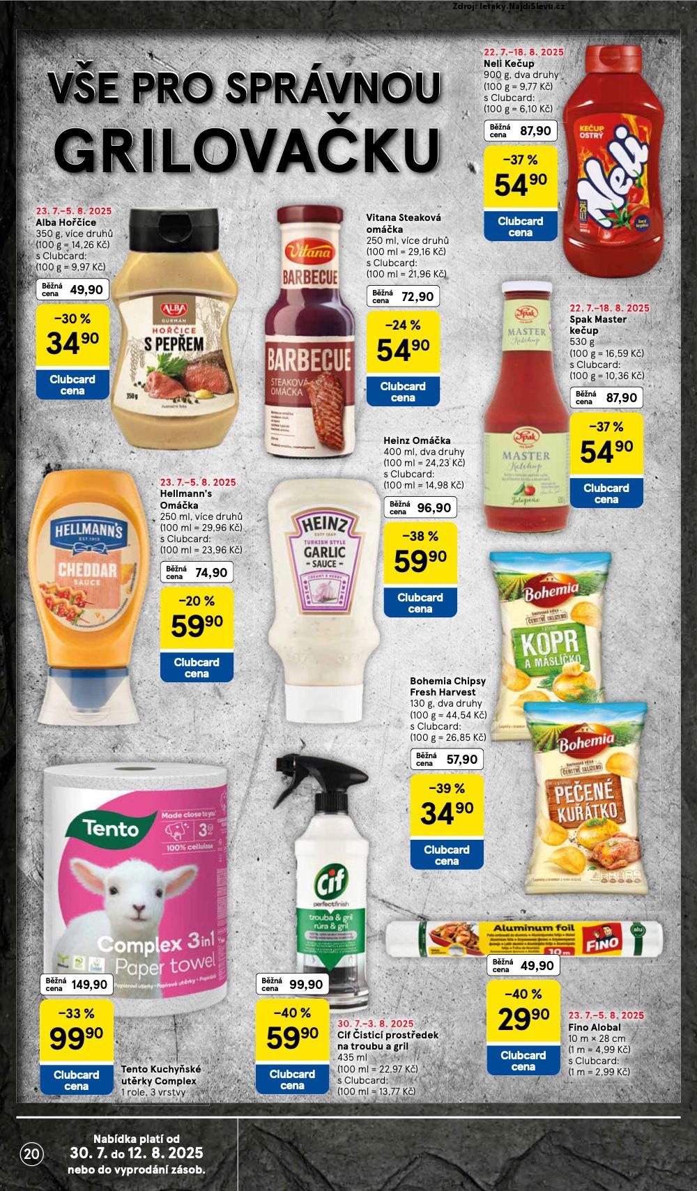 Strana 20 - letk Tesco (30. 7. - 5. 8. 2025)