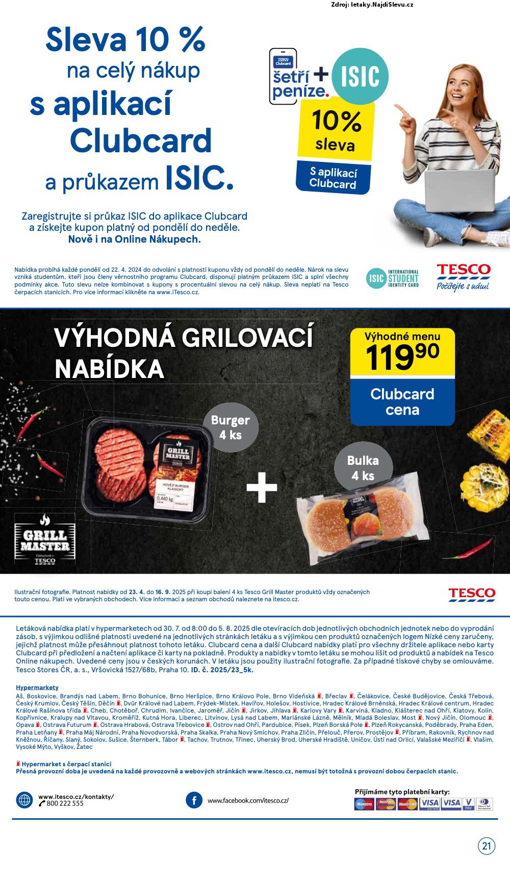 Strana 21 - letk Tesco (30. 7. - 5. 8. 2025)
