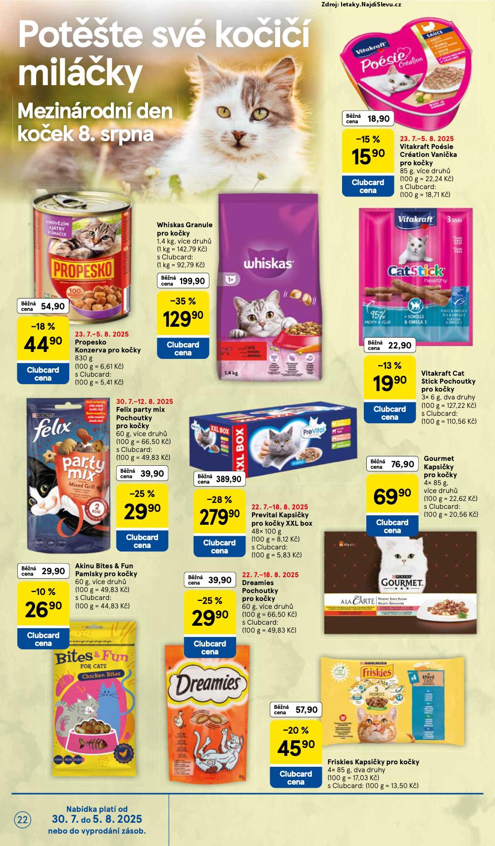 Strana 22 - letk Tesco (30. 7. - 5. 8. 2025)