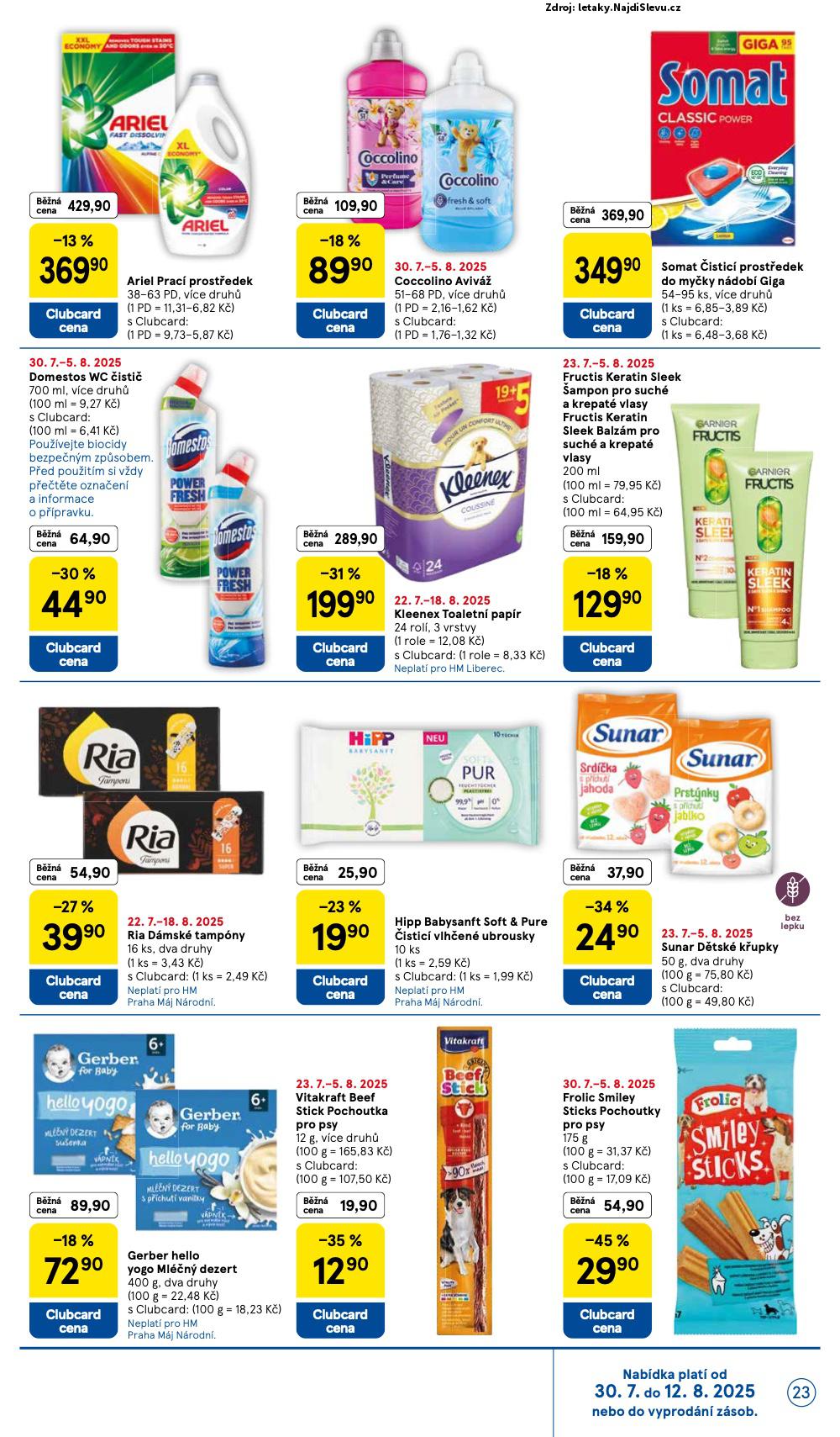 Strana 23 - letk Tesco (30. 7. - 5. 8. 2025)