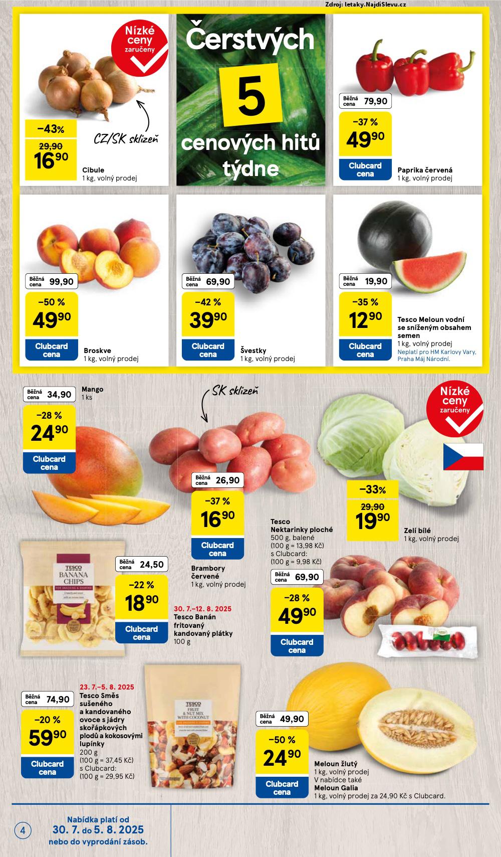 Strana 4 - letk Tesco (30. 7. - 5. 8. 2025)