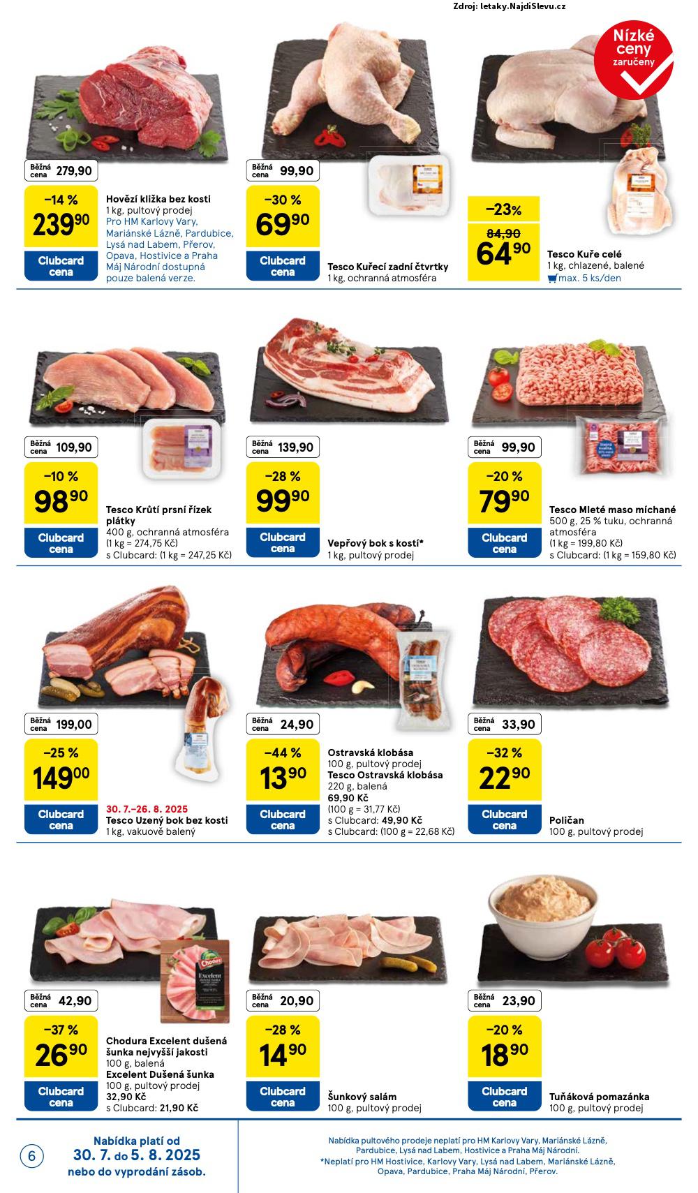 Strana 6 - letk Tesco (30. 7. - 5. 8. 2025)